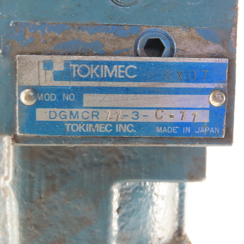 Vickers TCG62-06-FV-C-P2-T Tokimec 105-210 kgf/cm2 Pressure Relief Valve
