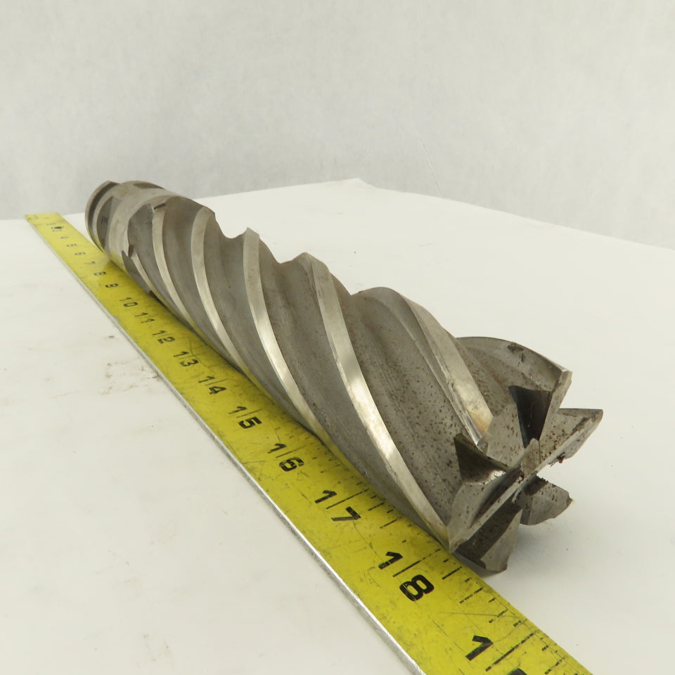 2" Diameter 6 Flute Twist End Mill 9-3/4" OAL