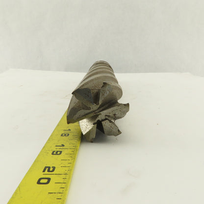 2" Diameter 6 Flute Twist End Mill 9-3/4" OAL