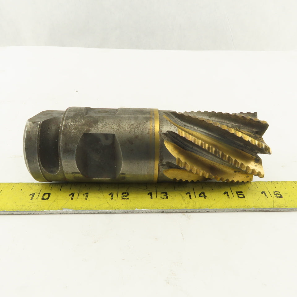 2" Roughing End Mill Tin Coated 8 Flute 6-1/2" OAL