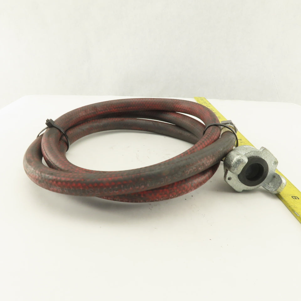 H-3/8 Pneumatic Hose Air King Coupling 3/8" With Male 3/8" NPT End 6'