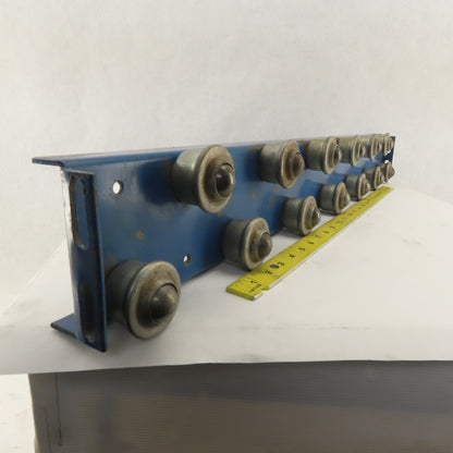 4" x 33" BF 2 Row Drop In Insert Plate Ball Transfer Rail Conveyor Section