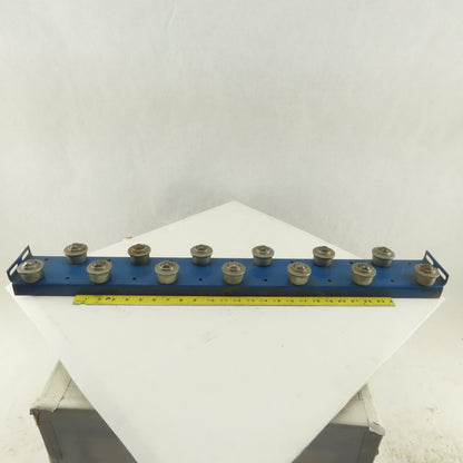 4" x 33" BF 2 Row Drop In Insert Plate Ball Transfer Rail Conveyor Section