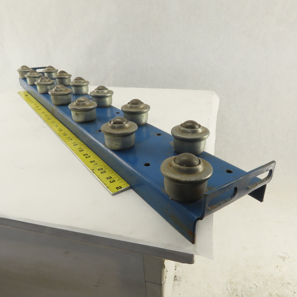 4" x 33" BF 2 Row Drop In Insert Plate Ball Transfer Rail Conveyor Section
