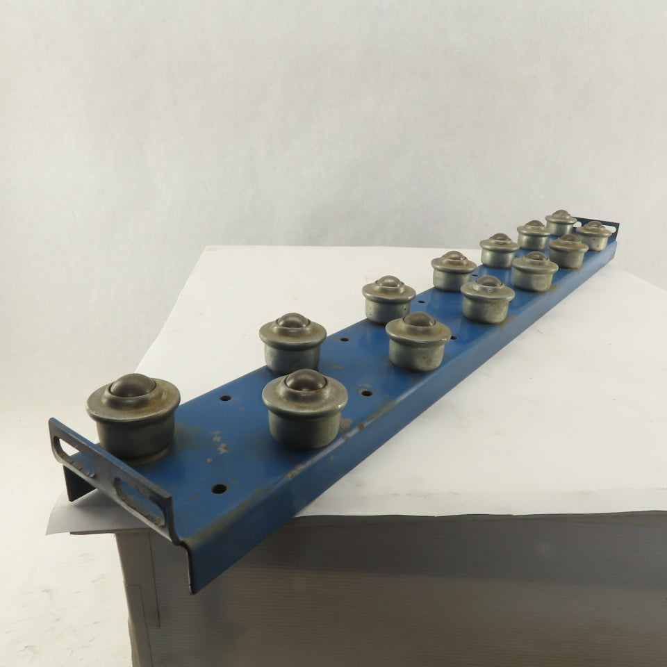 4" x 33" BF 2 Row Drop In Insert Plate Ball Transfer Rail Conveyor Section