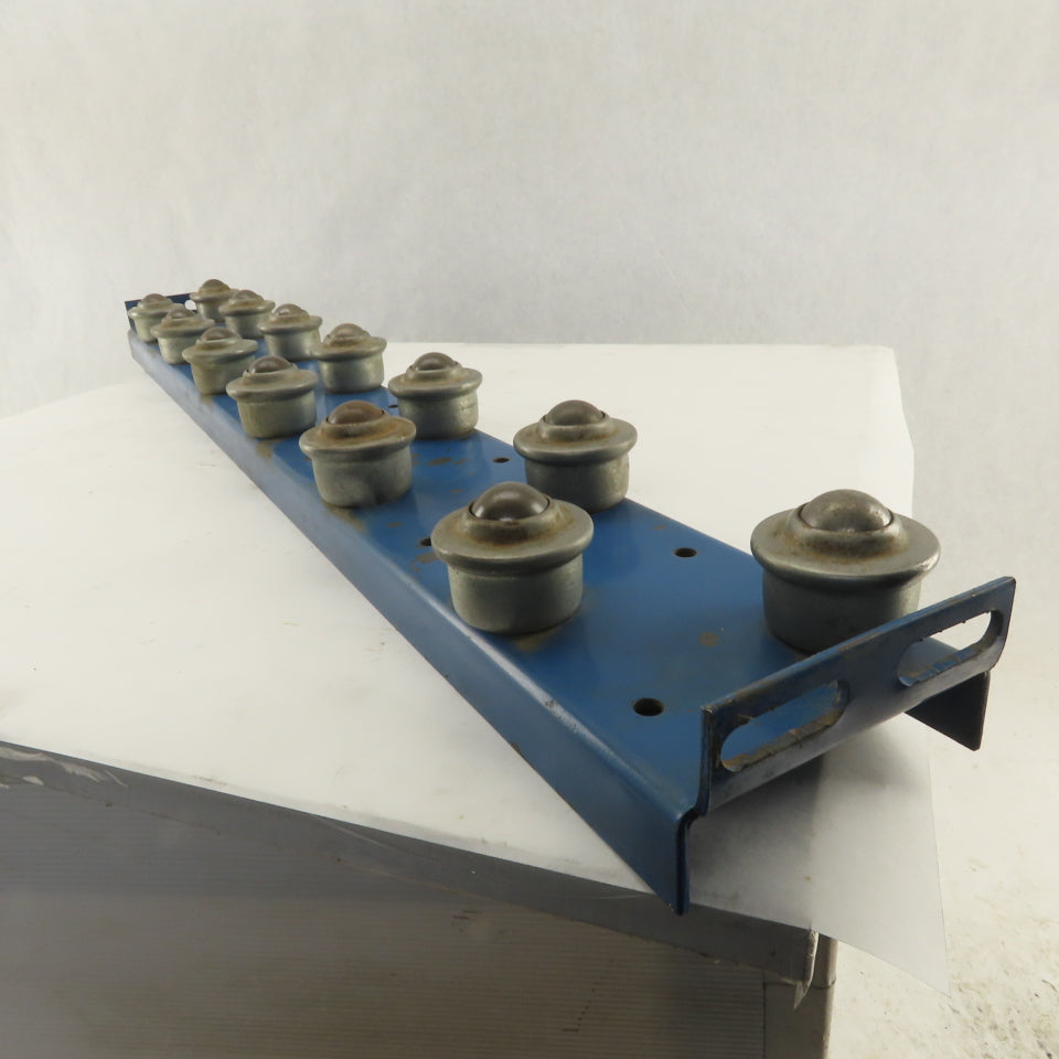 4" x 33" BF 2 Row Drop In Insert Plate Ball Transfer Rail Conveyor Section