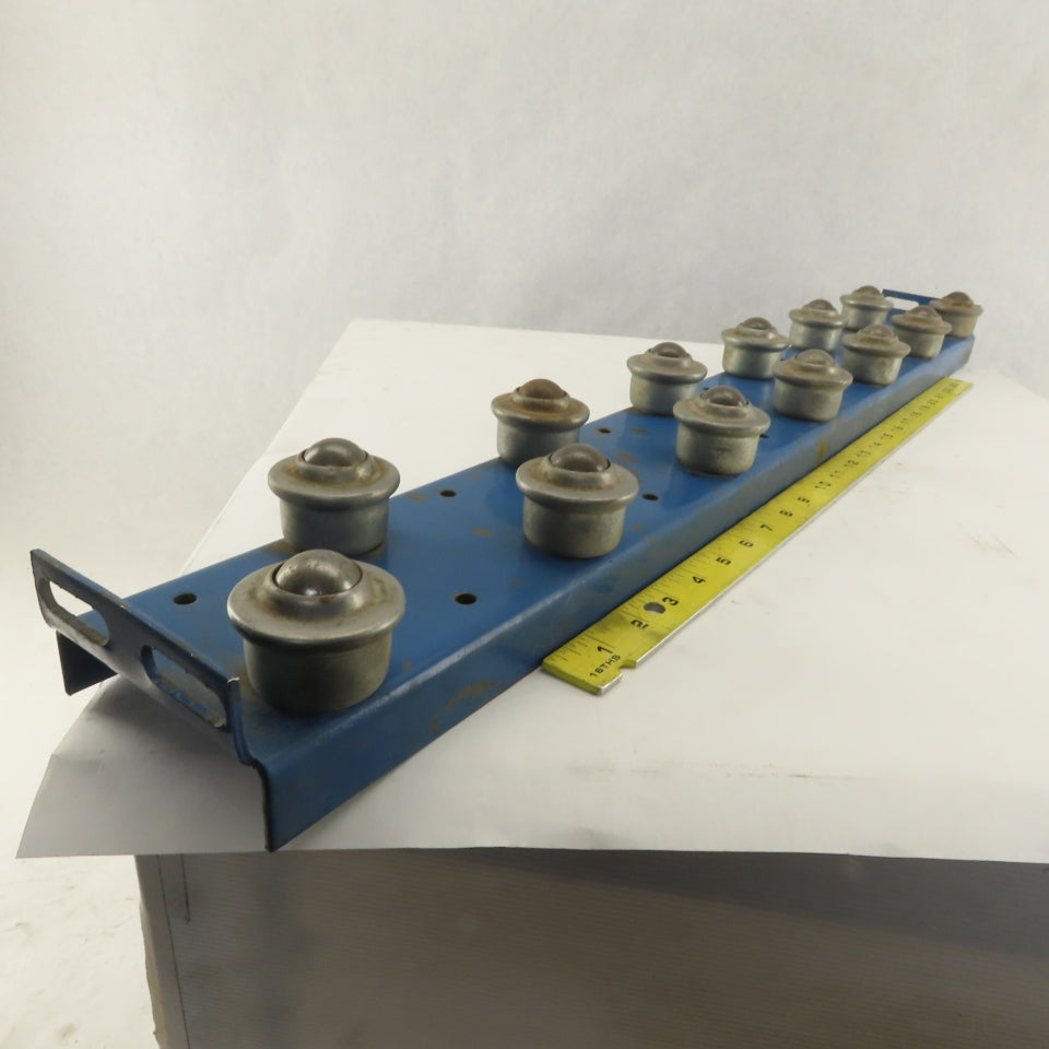 4" x 33" BF 2 Row Drop In Insert Plate Ball Transfer Rail Conveyor Section