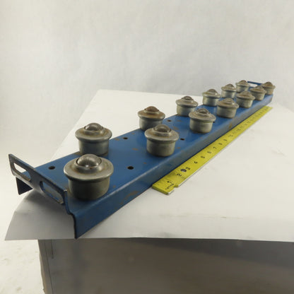 4" x 33" BF 2 Row Drop In Insert Plate Ball Transfer Rail Conveyor Section