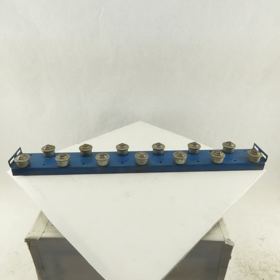 4" x 33" BF 2 Row Drop In Insert Plate Ball Transfer Rail Conveyor Section