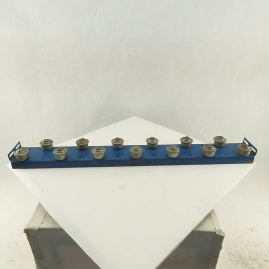4" x 33" BF 2 Row Drop In Insert Plate Ball Transfer Rail Conveyor Section