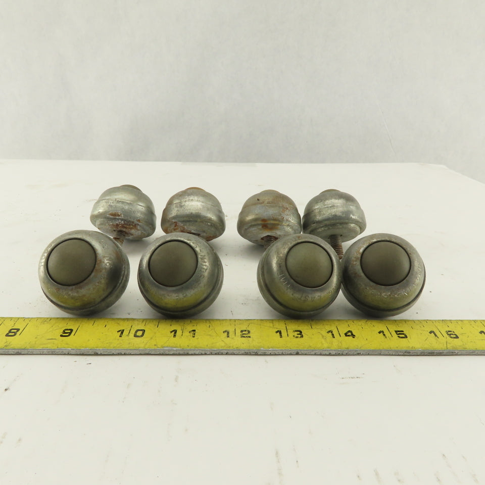 Hudson Bearing 1" Nylon Stud Mount Ball Transfer 1/4-20 Lot Of 8