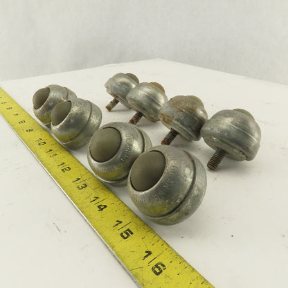 Hudson Bearing 1" Nylon Stud Mount Ball Transfer 1/4-20 Lot Of 8