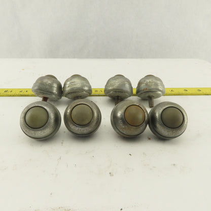 Hudson Bearing 1" Nylon Stud Mount Ball Transfer 1/4-20 Lot Of 8