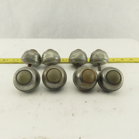 Hudson Bearing 1" Nylon Stud Mount Ball Transfer 1/4-20 Lot Of 8