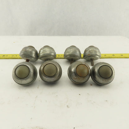 Hudson Bearing 1" Nylon Stud Mount Ball Transfer 1/4-20 Lot Of 8
