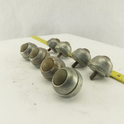 Hudson Bearing 1" Nylon Stud Mount Ball Transfer 1/4-20 Lot Of 8