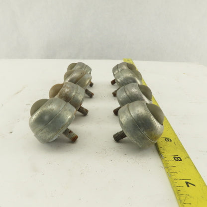 Hudson Bearing 1" Nylon Stud Mount Ball Transfer 1/4-20 Lot Of 8