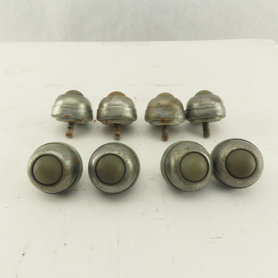 Hudson Bearing 1" Nylon Stud Mount Ball Transfer 1/4-20 Lot Of 8