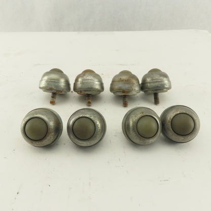 Hudson Bearing 1" Nylon Stud Mount Ball Transfer 1/4-20 Lot Of 8