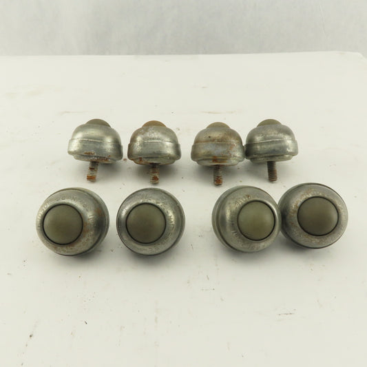 Hudson Bearing 1" Nylon Stud Mount Ball Transfer 1/4-20 Lot Of 8