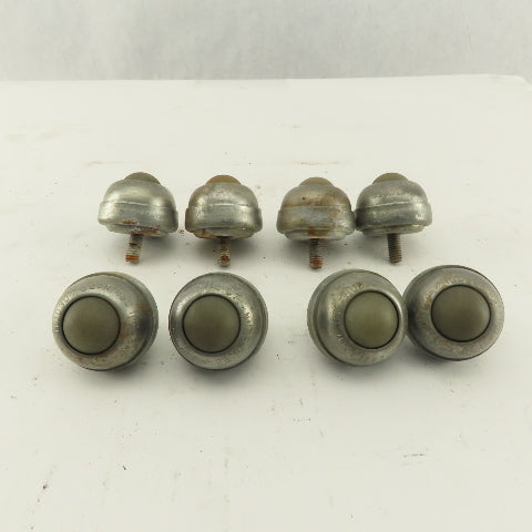 Hudson Bearing 1" Nylon Stud Mount Ball Transfer 1/4-20 Lot Of 8