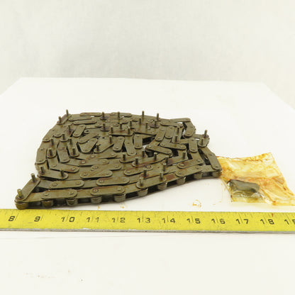 Allied Locke C2042R 1" Double Pitch Single Strand Roller Chain With D-3  10'