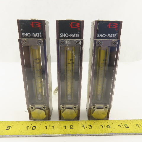Brooks S-925-G-288-WAA Flow Meter 100-650 Ln/h Air @ 21.1°C Lot Of 3