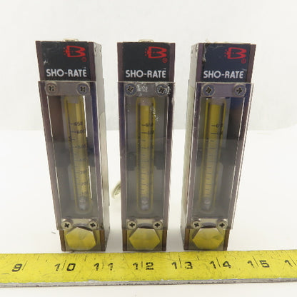 Brooks S-925-G-288-WAA Flow Meter 100-650 Ln/h Air @ 21.1°C Lot Of 3