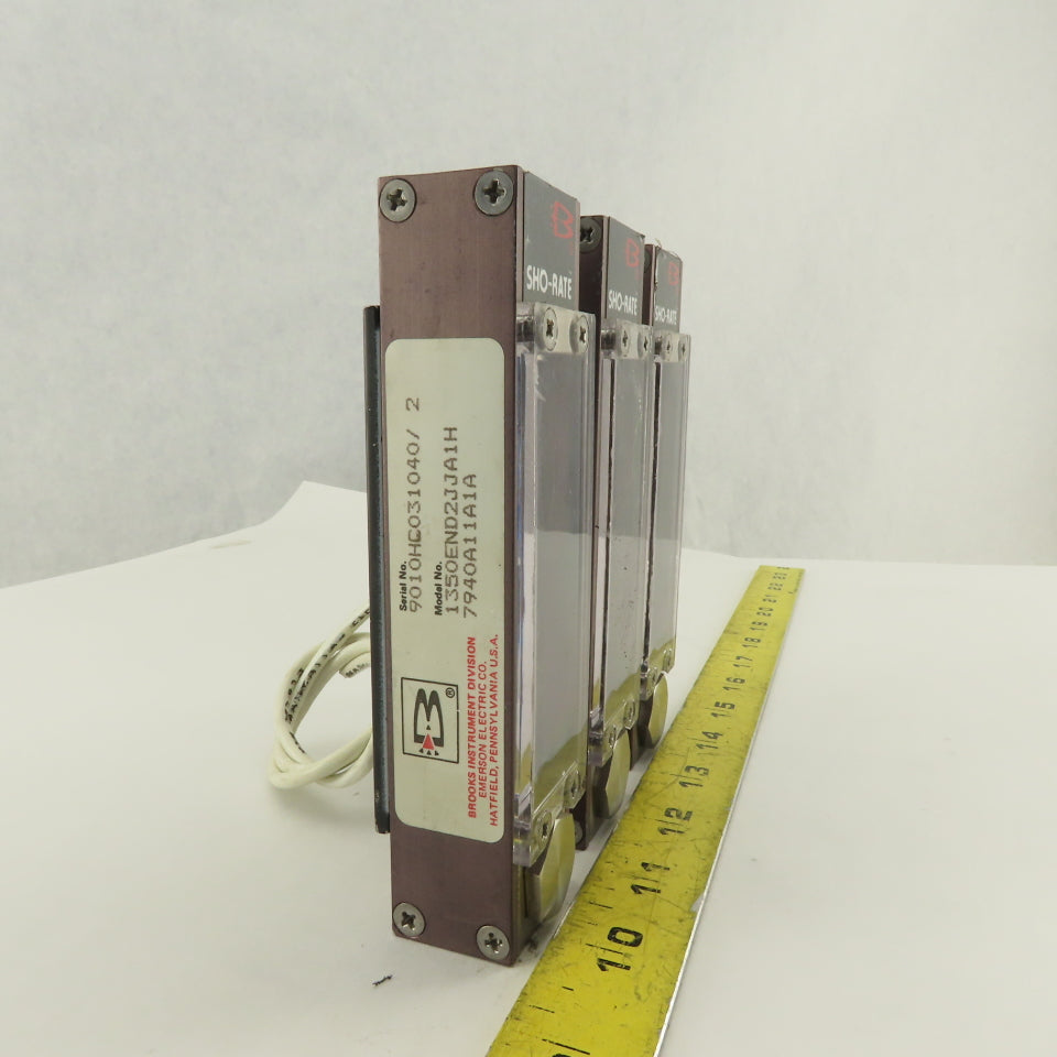 Brooks S-925-G-288-WAA Flow Meter 100-650 Ln/h Air @ 21.1°C Lot Of 3