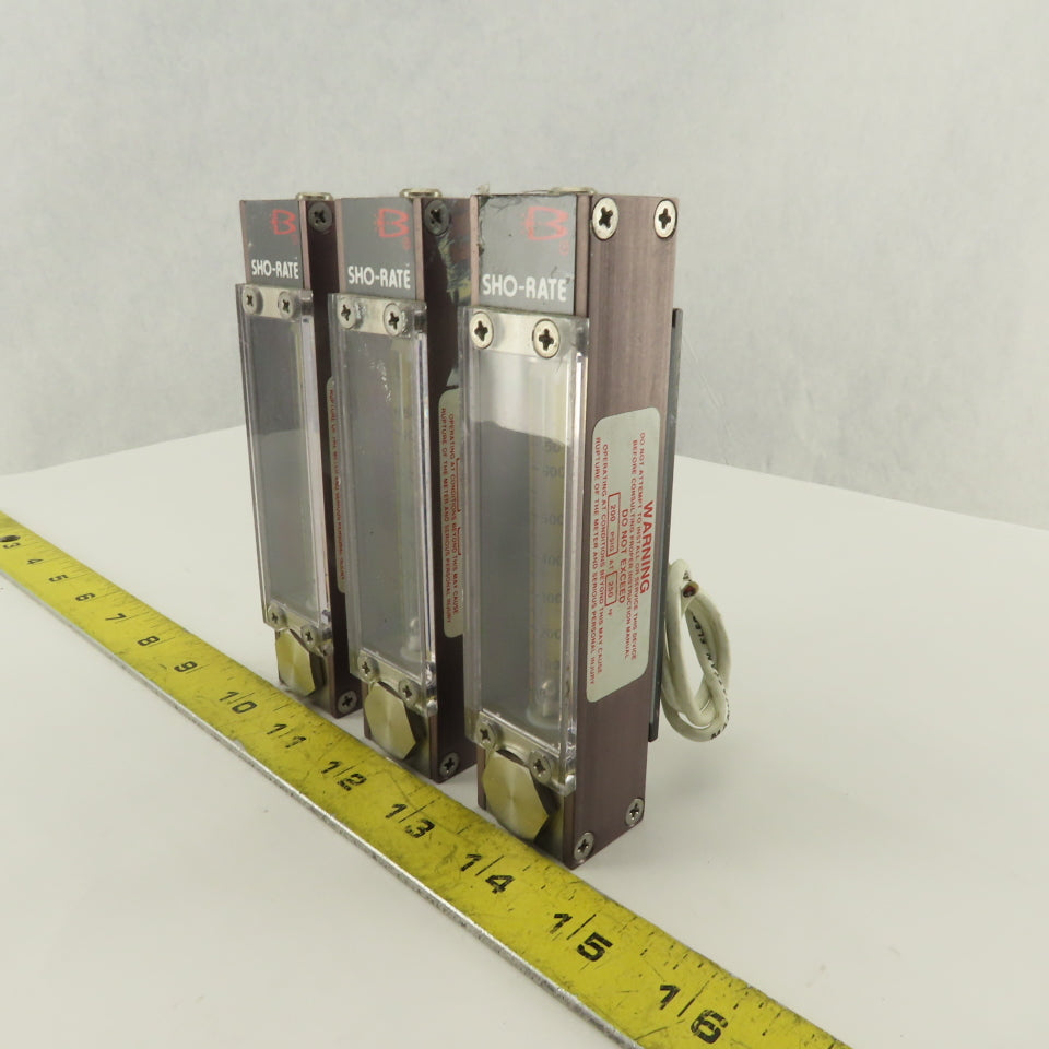 Brooks S-925-G-288-WAA Flow Meter 100-650 Ln/h Air @ 21.1°C Lot Of 3