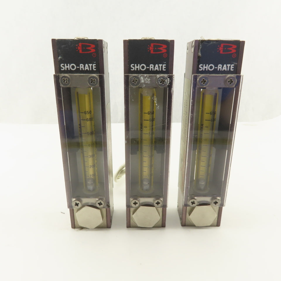 Brooks S-925-G-288-WAA Flow Meter 100-650 Ln/h Air @ 21.1°C Lot Of 3