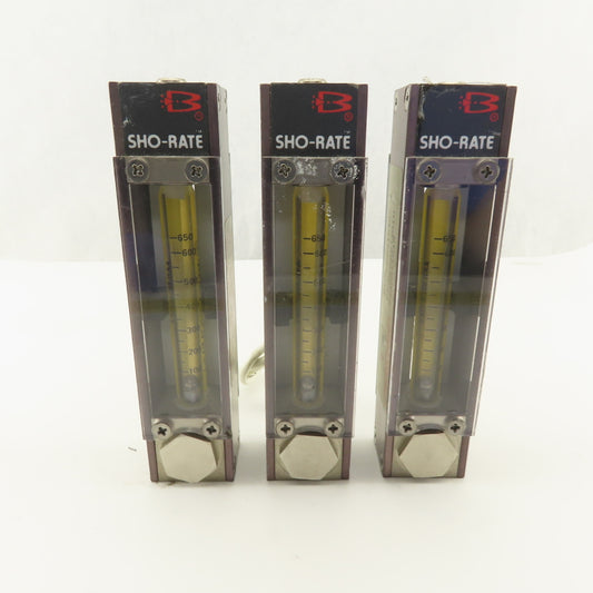 Brooks S-925-G-288-WAA Flow Meter 100-650 Ln/h Air @ 21.1°C Lot Of 3