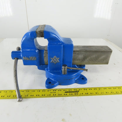No. 150 5" Swivel Bench Vise Unusual Vintage 7" Open