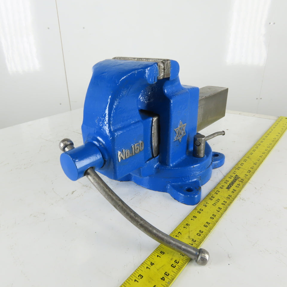 No. 150 5" Swivel Bench Vise Unusual Vintage 7" Open