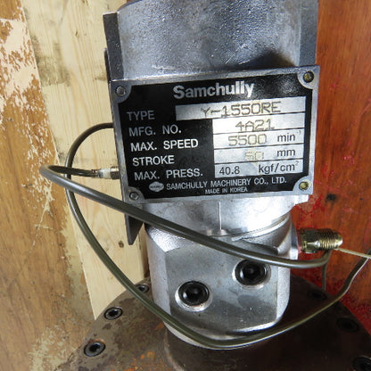 Samchully Y-1550RE Doosan Vertical Boring Mill 500mm Rotary Cylinder 5500RPM