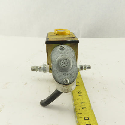 Parker 04F30C2108ACF WOG 0-85PSI Normally Closed Solenoid Valve 120V Coil 1/4NPT