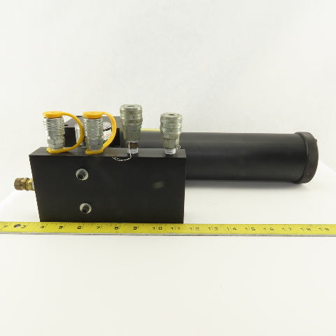 Watts F105-04WJ R105-04C 1/2NPT Filter Regulator Lubricator 4 Way Manifold Ass'y