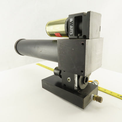 Watts F105-04WJ R105-04C 1/2NPT Filter Regulator Lubricator 4 Way Manifold Ass'y