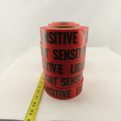 1-1/2" Wide Red Printed Masking Identifying Tape LIGHT SENSITIVE 15 Rolls