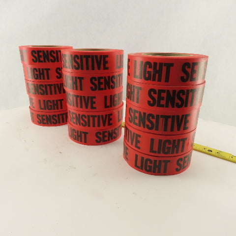1-1/2" Wide Red Printed Masking Identifying Tape LIGHT SENSITIVE 15 Rolls