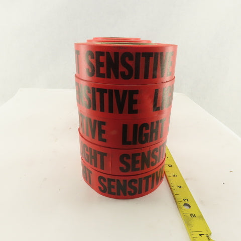 1-1/2" Wide Red Printed Masking Identifying Tape LIGHT SENSITIVE 15 Rolls