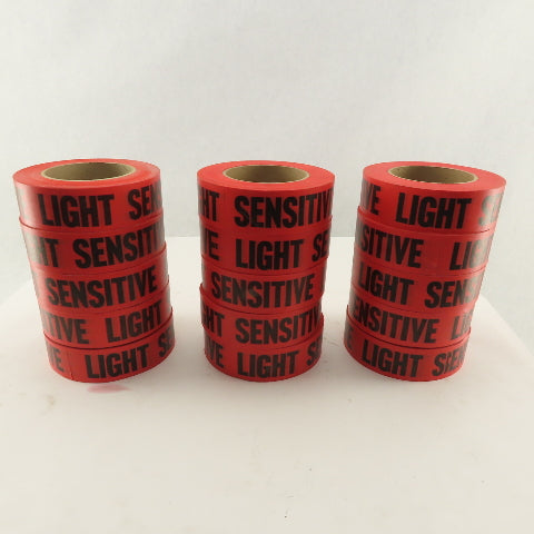 1-1/2" Wide Red Printed Masking Identifying Tape LIGHT SENSITIVE 15 Rolls
