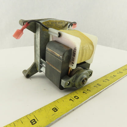 Von Weise Gear Co. V01682AA18 115VAC 60Hz 1Ph 10 RPM Gear Motor