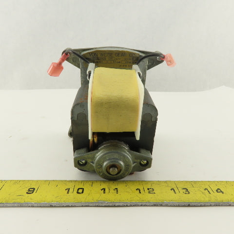 Von Weise Gear Co. V01682AA18 115VAC 60Hz 1Ph 10 RPM Gear Motor