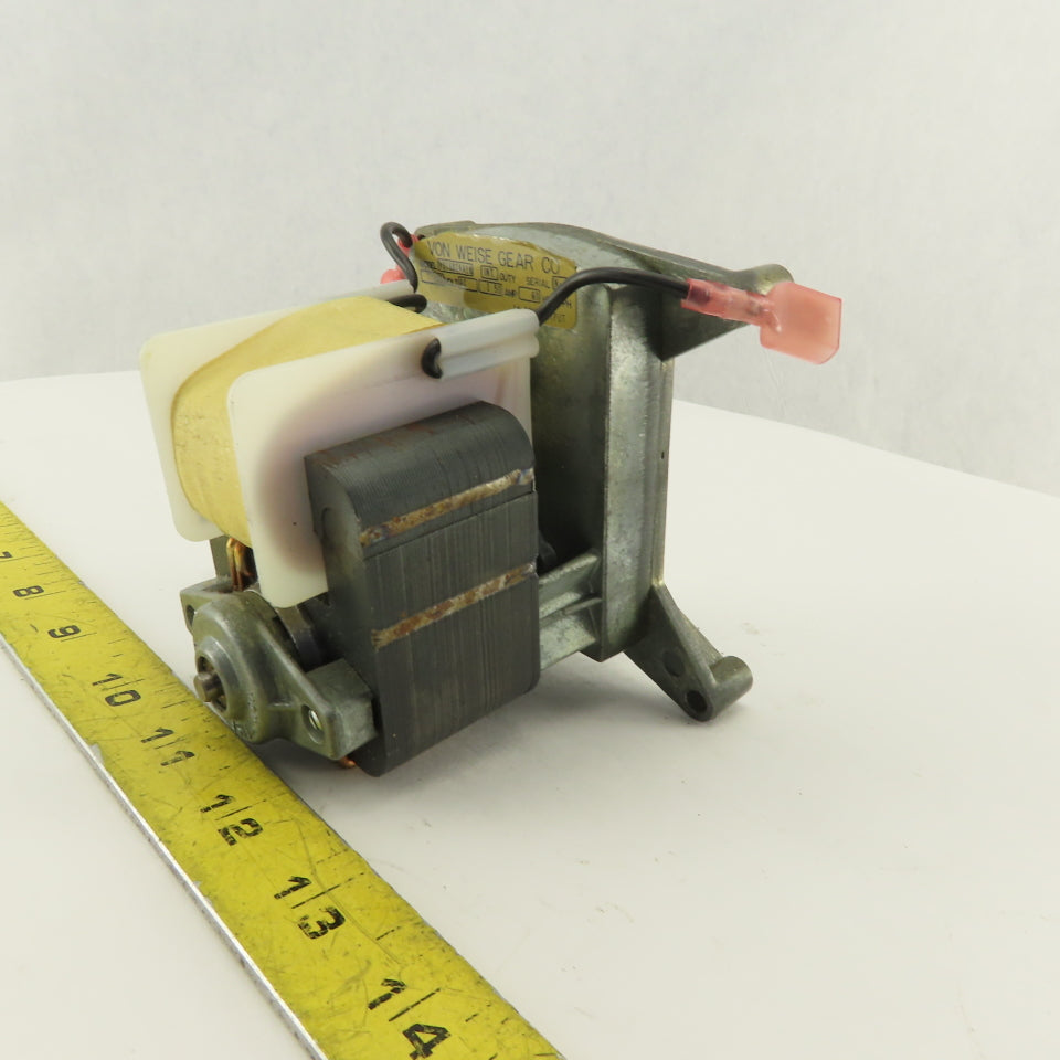 Von Weise Gear Co. V01682AA18 115VAC 60Hz 1Ph 10 RPM Gear Motor
