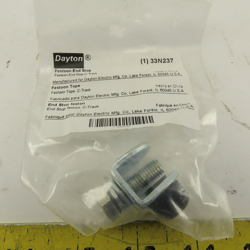 Dayton 33N237 C-Track Festoon End Stock Lot Of 4