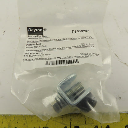 Dayton 33N237 C-Track Festoon End Stock Lot Of 4