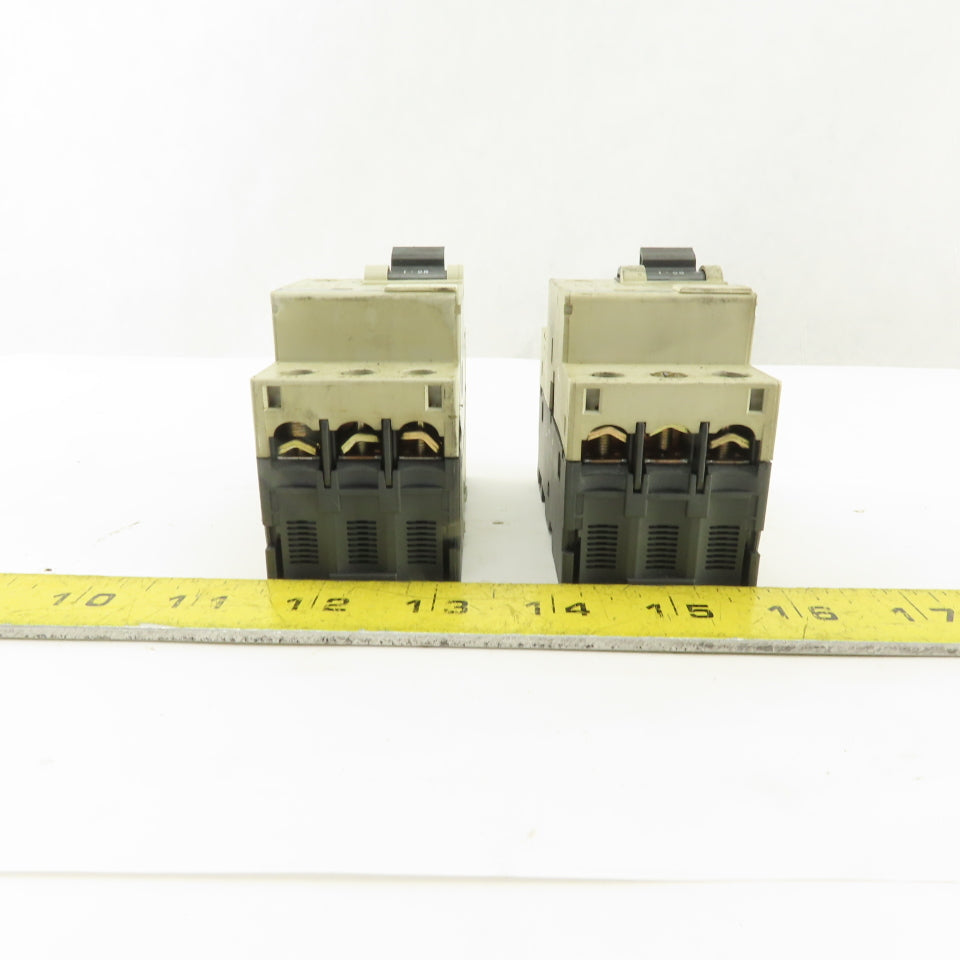 Telemecanique GV2-LS10 600V 6.3A 3 Pole Circuit Breaker Lot of 2