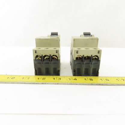 Telemecanique GV2-LS10 600V 6.3A 3 Pole Circuit Breaker Lot of 2