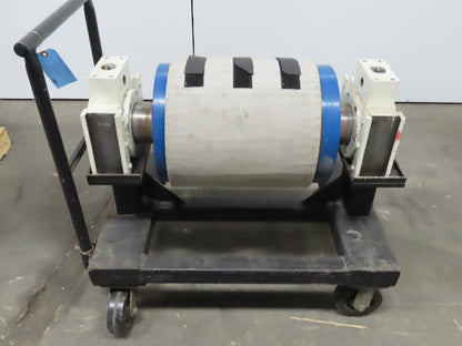 14" Diam x 19-1/2" W HD Conveyor Roller W/16"W Garolite Lagging & Bearings
